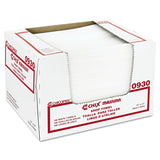 Chix Masslinn Shop Towels, 12 x 17, White, 100/Pack, 12 Packs/Carton - Dependable Expendables