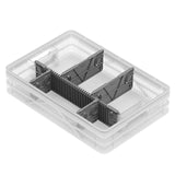 Clear SIDIOCrate Quarter Size Crate with Dividers - Dependable Expendables