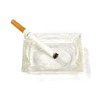 Clear translucent Breakaway glass prop Square Ash Tray - Dependable Expendables