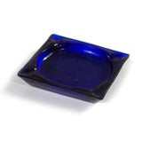 Cobalt Blue Breakaway glass prop Square Ash Tray - Dependable Expendables
