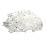 Crystal Clear Silicone Rubber Shattered Glass "siliglass" shards safe prop for Television, film VFX and action scenes.