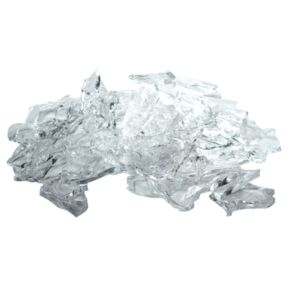 Crystal Clear Silicone Rubber Shattered Glass pieces; also known as 