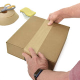 Teegan Tapes Reinforced Gummed Kraft Paper Packing Tape 2.75 Inch x 375 Ft