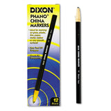 Dixon Phano China Marker - Box of 12 - Black - Dependable Expendables