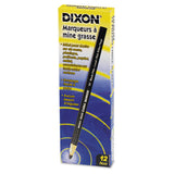 Dixon Phano China Thin Lead Marker - Box of 12 - Black - Dependable Expendables