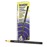 Dixon Phano China Thin Lead Marker - Box of 12 - Black Noir - Dependable Expendables