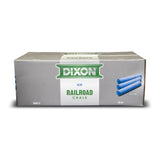 Dixon Railroad Crayon Chalk 4" x 1" 72 Count Box (White, Yellow)