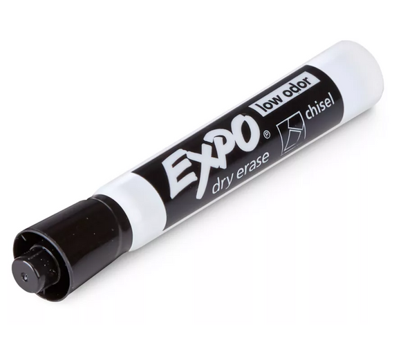 Expo Dry Erase Marker Chisel Tip Black