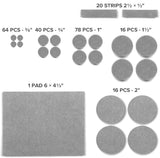 Felt Sound Dampening Furniture Pads (Black, Brown, Grey, Tan, White)