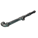 Steel Unpainted Foam Rubber Metal Pipe with Fittings Action Safe Prop for television film and live theater action and stunt scenes.