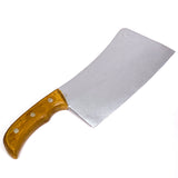 Foam Rubber Lightwood Handle Medium Butcher's Cleaver Prop - Dependable Expendables