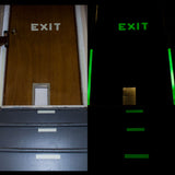 Gaffer Power GlowTape safely marks exit stairs