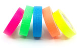 Gaffer Power 5 pack MiniSpike Tape in fluorescent yellow, orange, blue, green and pink.