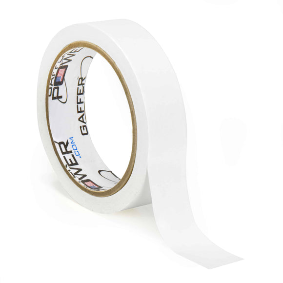 Gaffer Power Paper Console Labeling Tape, 1 Inch x 20 Yards White