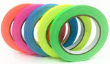 Gaffer Power Fluorescent Spike Tape 5-Pack yellow, orange, pink, green, blue.