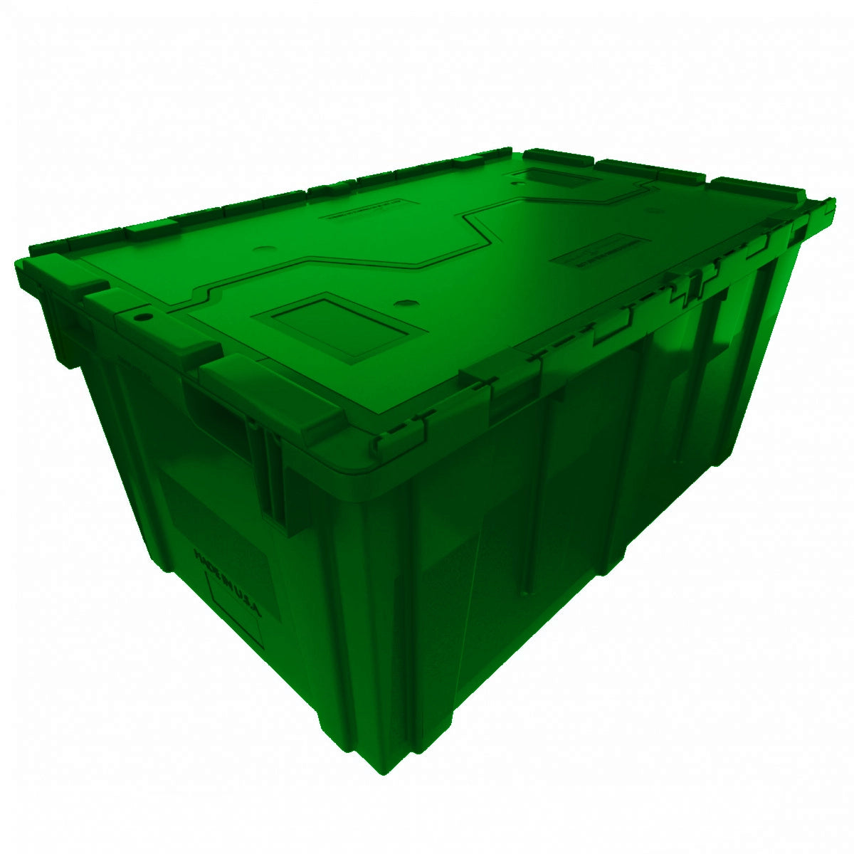 Extra Large 2.5CU FT / 18.75 Gallon Heavy-Duty Attached Lid Tote