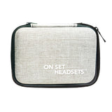Grey On Set Headsets FilmPro travel case available at Dependable Expendables