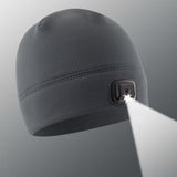 Grey POWERCAP 3.0 Lighted Headlamp Fleece Beanies Rechargeable LED - Dependable Expendables