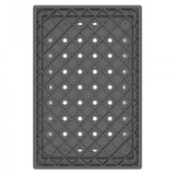 Plastic Grip Storage Rectangle 12 Quart Half Milk Crate (Black, Blue, Green, Grey, Red)