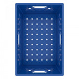 Plastic Grip Storage Rectangle 12 Quart Half Milk Crate (Black, Blue, Green, Grey, Red)