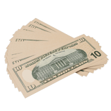 Prop Money - New Series $10 Full Print Mixed Bills Stack - Dependable Expendables
