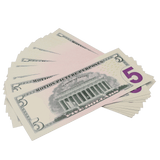 Prop Money - New Series $5 Full Print Mixed Bills Stack - Dependable Expendables