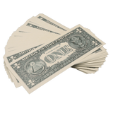 Prop Money - 1990 Series $1 Dollar Bills Full Print Stack - Dependable Expendables