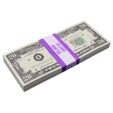 Money Prop - 1990 Series $20 Full Print $2,000 Stack - Dependable Expendables