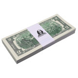 Money Prop - 1990 Series $2 Full Print $200 Stack - Dependable Expendables