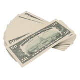 Money Prop - 1990 Series All Denomination Full Print Mixed Bills Stack