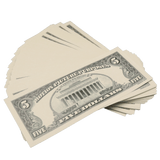 Money Prop - 1990 Series $5 Full Print $500 Stack