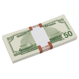 Money Prop - 2000 Series $50 Full Print $5,000 Stack
