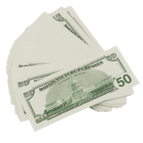 Money Prop - 2000 Series $50 Full Print $5,000 Stack