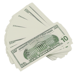 Prop Money - 2000 Series $10 Dollar Bills Stack - Dependable Expendables