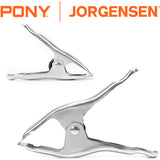 Pony Heavy Duty Nickle Plated Spring Clamps (1", 2")