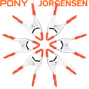 Pony Heavy Duty Spring Clamps with Protected Rubber Handles and Tips (1