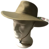 Khaki Newcastle Headphone Hat with Chin Strap - Dependable Expendables