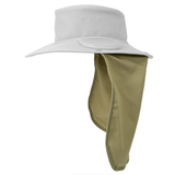 Khaki Newcastle Headphones Hat Stud Press Neck Flap provides UV protection on set Dependable Expendables Dallas Texas