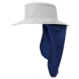 Newcastle Hats Press Stud Neck Flap (Khaki, Grey, Navy Blue) - Dependable Expendables