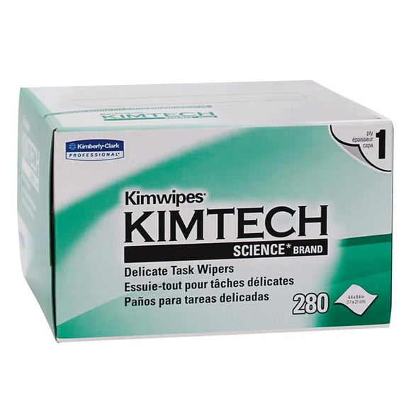 Kimtech Science® Kimwipes™ 34155, White 1-Ply, 280 Sheet Box - Dependable Expendables