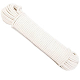 Koch 1/4" Braided Cotton Poly 100 foot White Sash Cord  - Dependable Expendables