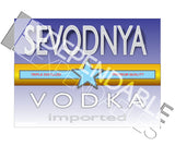SMASHProps Single Self Adhesive Snirmoff Bottle Label - License and Royalty Free for Film Use Dependable Expendables Dallas Texas Sevodnya Vodka