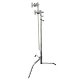 LA Rag House 40” C-STAND 2 RISER STANDARD SWING LOCK BASE - Chrome