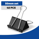 Large 1.9-Inch Heavy-Duty Binder Clips 48-Pack Black - Dependable Expendables