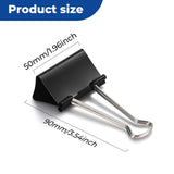 Large 1.9-Inch Heavy-Duty Binder Clips 48-Pack Black - Dependable Expendables