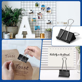 Large 1.9-Inch Heavy-Duty Binder Clips 48-Pack Black - Dependable Expendables