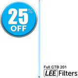 Lee Filters 201 Full CTB Blue 48" x 25' Gel Roll on 1" Core - Dependable Expendables