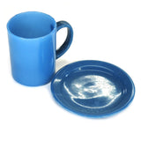 SMASHProps Light Blue Breakaway Mug & Saucer Safe Stunt Prop Set - Dependable Expendables