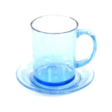 SMASHProps Light Blue Translucent Breakaway Mug & Saucer Safe Stunt Prop Set - Dependable Expendables