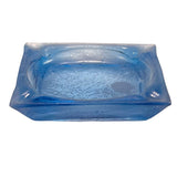 Light Blue translucent Breakaway glass prop Square Ash Tray - Dependable Expendables